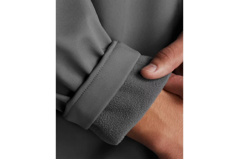 Under Armour Shield Ανδρικό Μπουφάν με Κουκούλα Softshell Γκρι, Μαύρο