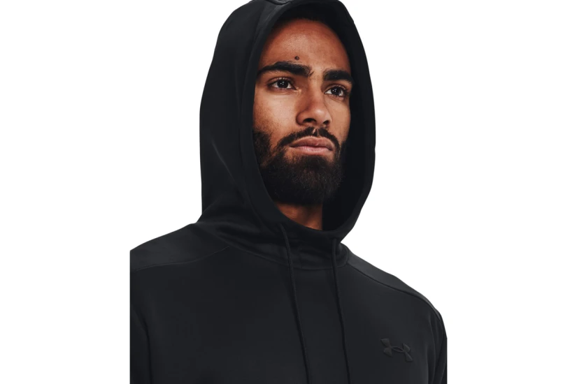 Under Armour Fleece Ανδρικό Φούτερ με Κουκούλα Μαύρο
