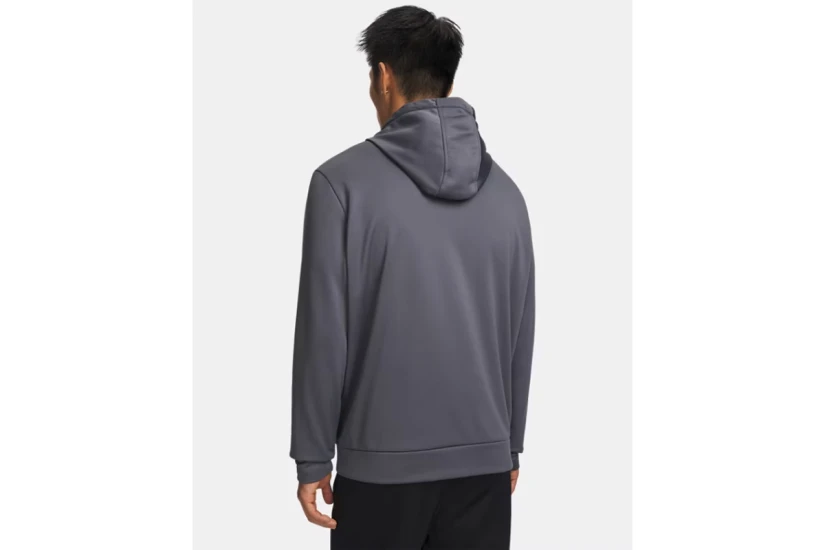 Under Armour Fleece Ανδρικό Φούτερ με Κουκούλα Γκρι Σκούρο