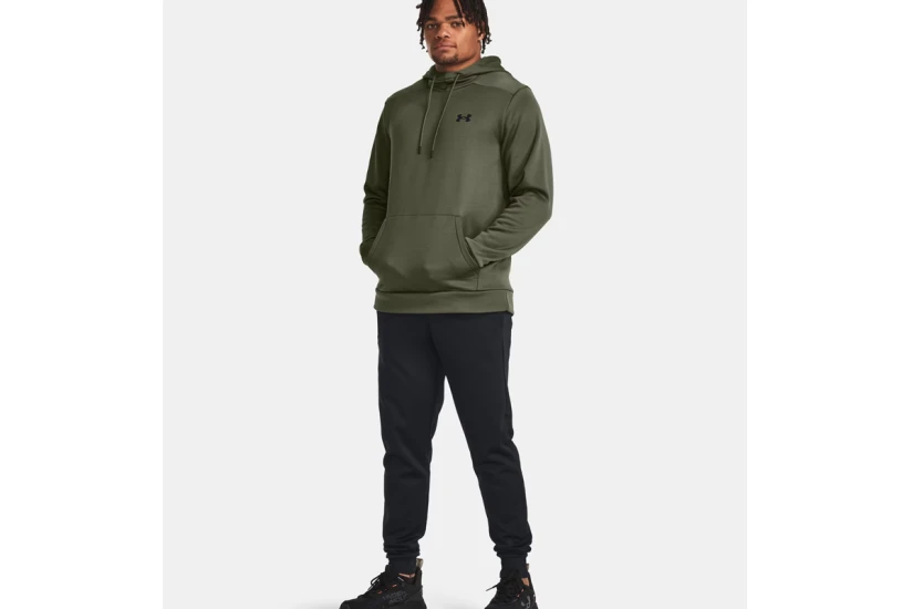 Under Armour Fleece Ανδρικό Φούτερ με Κουκούλα Χακί