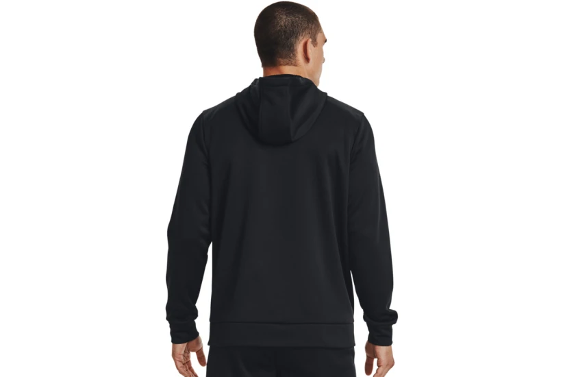 Under Armour Fleece Ανδρική Πολυεστερική Ζακέτα με Κουκούλα Μαύρη