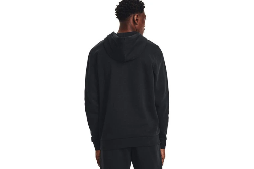 Under Armour Icon Fleece Ανδρικό Φούτερ με Κουκούλα Μαύρο