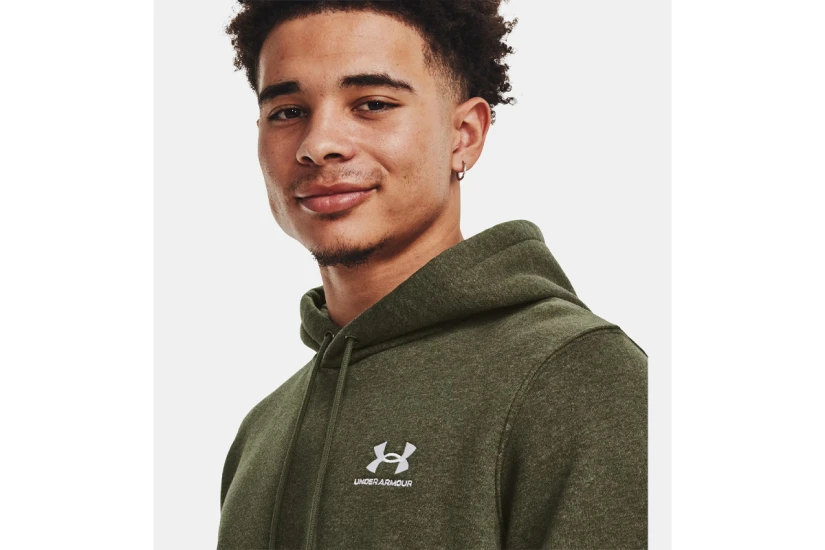 Under Armour Icon Fleece Ανδρικό Φούτερ με Κουκούλα Χακί