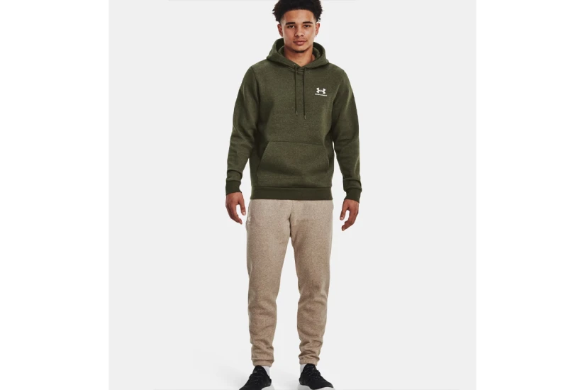 Under Armour Icon Fleece Ανδρικό Φούτερ με Κουκούλα Χακί