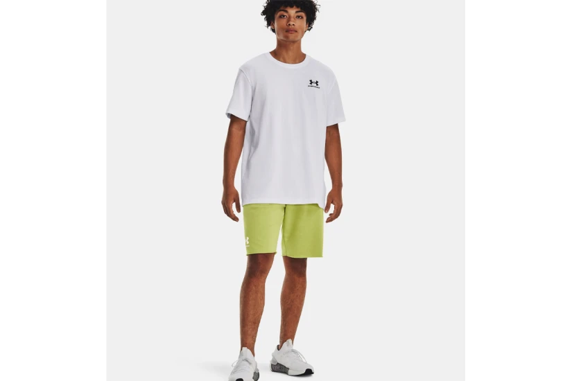 Under Armour Logo Embroidered Heavyweight Κοντομάνικο T-Shirt Λευκό
