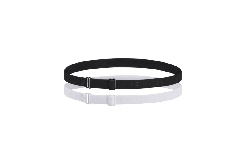 Under Armour Adjustable Mini Περιμετώπια Μαύρα, Γκρι 2 Τεμάχια