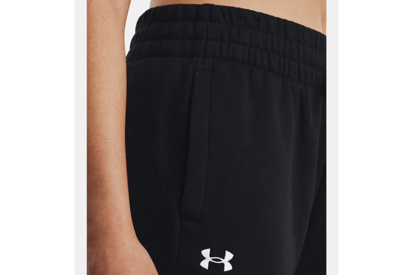 Under Armour Rival Fleece Γυναικείο Παντελόνι Φόρμας Μαύρο