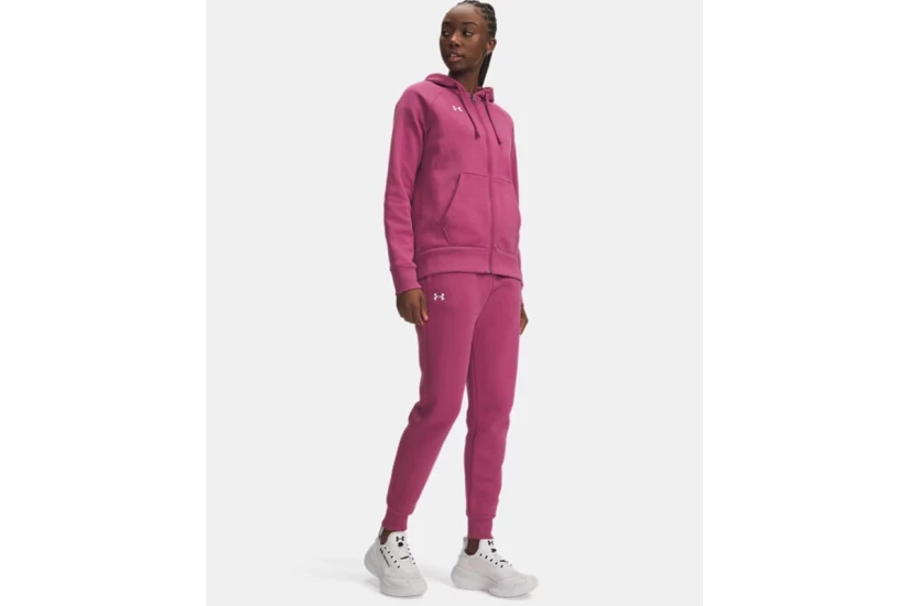 Under Armour Rival Fleece Γυναικείο Παντελόνι Φόρμας Βιολετί