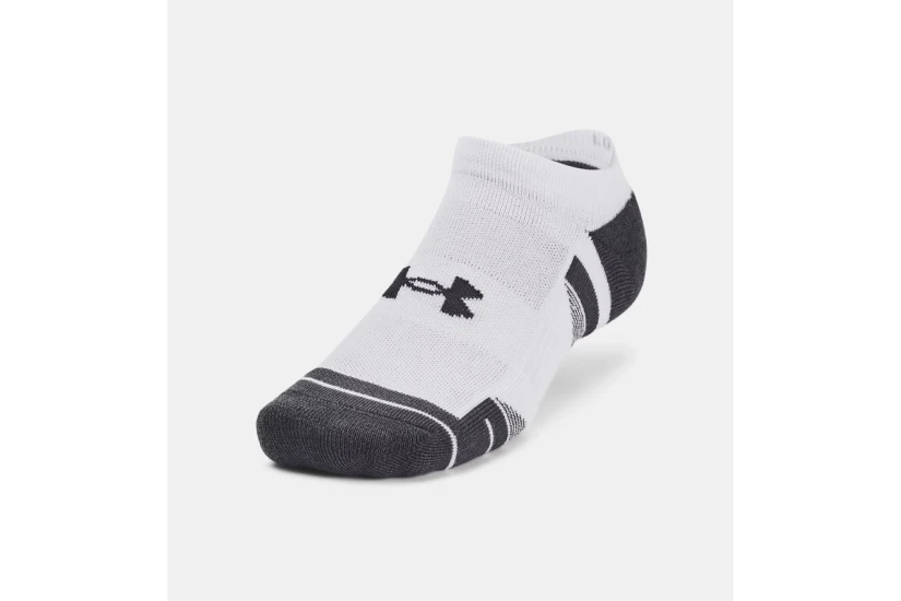 Under Armour Performance Tech Κάλτσες Μέχρι τον Αστράγαλο Λευκές, Γκρι Σκούρο 3 Ζευγάρια