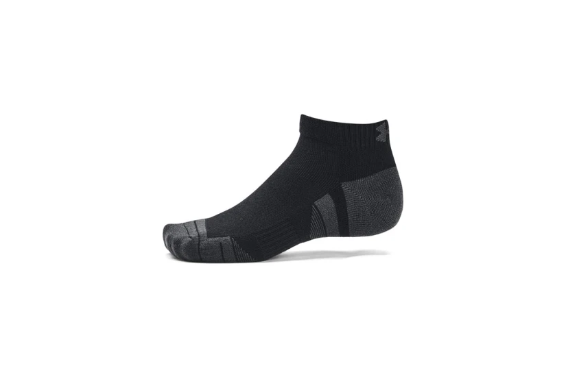Under Armour Performance Tech Κάλτσες Μέχρι τον Αστράγαλο Μαύρες, Γκρι Σκούρο 3 Ζευγάρια