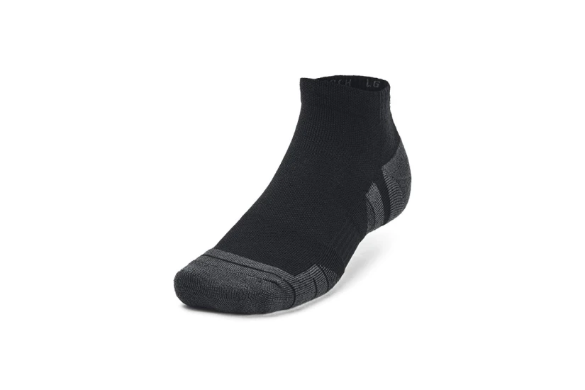 Under Armour Performance Tech Κάλτσες Μέχρι τον Αστράγαλο Μαύρες, Γκρι Σκούρο 3 Ζευγάρια