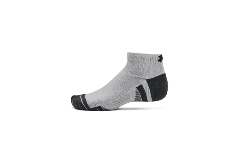 Under Armour Performance Tech Κάλτσες Μέχρι τον Αστράγαλο Γκρι, Μαύρες 3 Τεμάχια