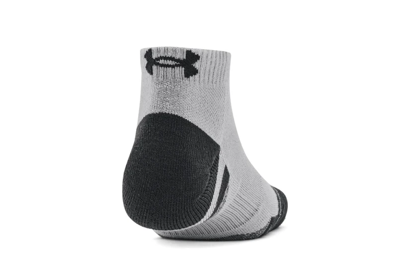Under Armour Performance Tech Κάλτσες Μέχρι τον Αστράγαλο Γκρι, Μαύρες 3 Τεμάχια