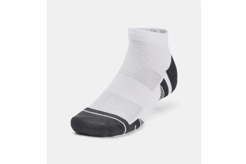 Under Armour Performance Tech Κάλτσες Μέχρι τον Αστράγαλο Λευκές, Γκρι Σκούρο 3 Ζευγάρια