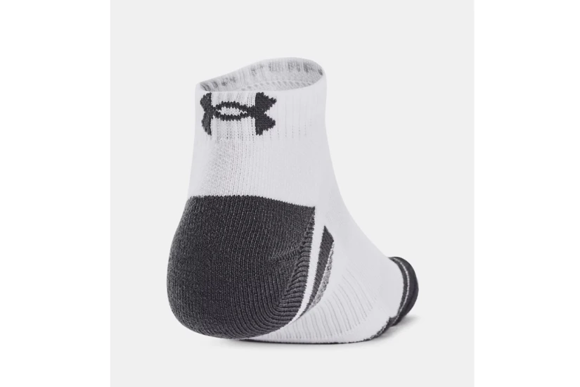 Under Armour Performance Tech Κάλτσες Μέχρι τον Αστράγαλο Λευκές, Γκρι Σκούρο 3 Ζευγάρια