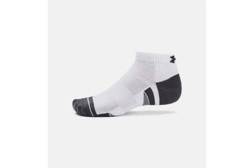 Under Armour Performance Tech Κάλτσες Μέχρι τον Αστράγαλο Λευκές, Γκρι Σκούρο 3 Ζευγάρια