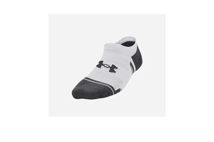 Under Armour Performance Tech Κάλτσες Μέχρι τον Αστράγαλο Λευκές, Γκρι 3 Τεμάχια