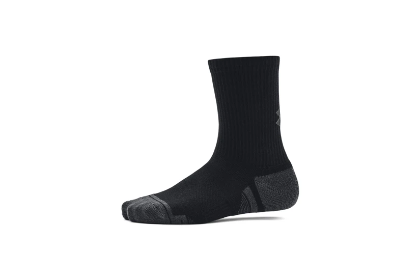 Under Armour Performance Tech Youth Ψηλές Κάλτσες Μαύρες, Ανθρακί 3 Ζευγάρια