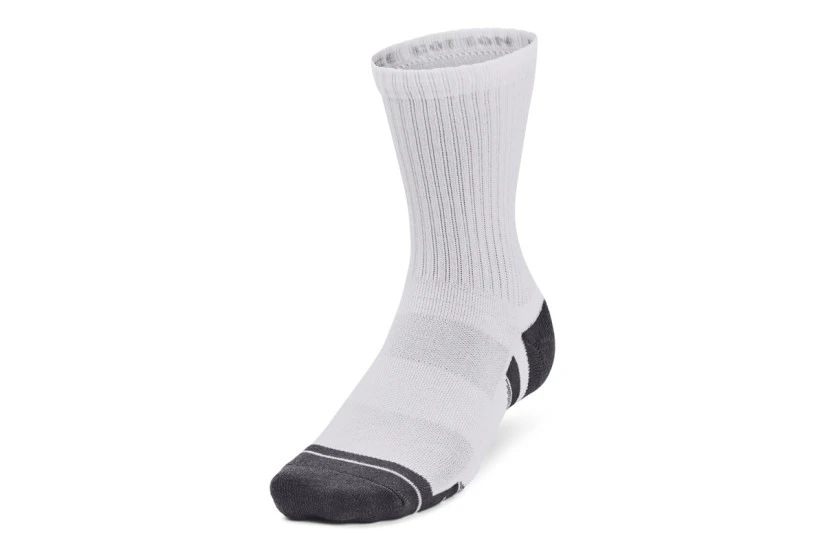 Under Armour Performance Tech Youth Ψηλές Κάλτσες Λευκές, Γκρι Σκούρο 3 Ζευγάρια