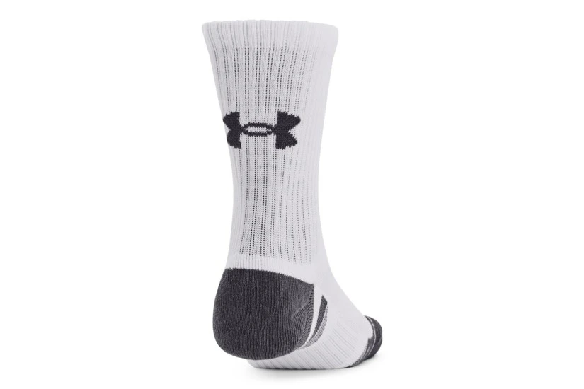 Under Armour Performance Tech Youth Ψηλές Κάλτσες Λευκές, Γκρι Σκούρο 3 Ζευγάρια