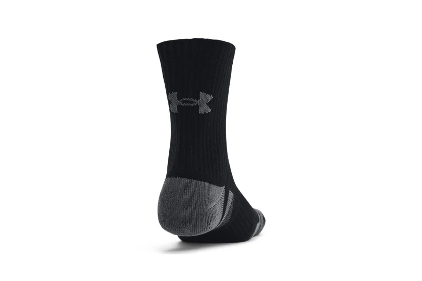 Under Armour Performance Cotton Κάλτσες Μέχρι τη Γάμπα Μαύρες, Γκρι 3 Τεμάχια