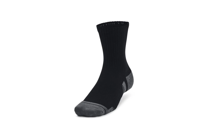 Under Armour Performance Cotton Κάλτσες Μέχρι τη Γάμπα Μαύρες, Γκρι 3 Τεμάχια