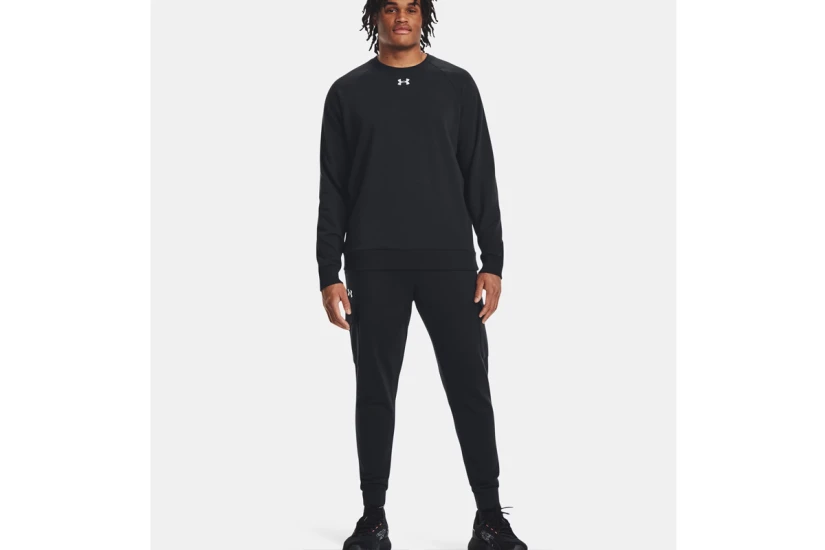 Under Armour Rival Fleece Ανδρικό Φούτερ με Λαιμόκοψη Μαύρο