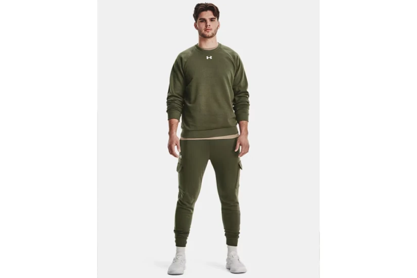 Under Armour Rival Fleece Ανδρική Μακρυμάνικη Μπλούζα με Λαιμόκοψη 