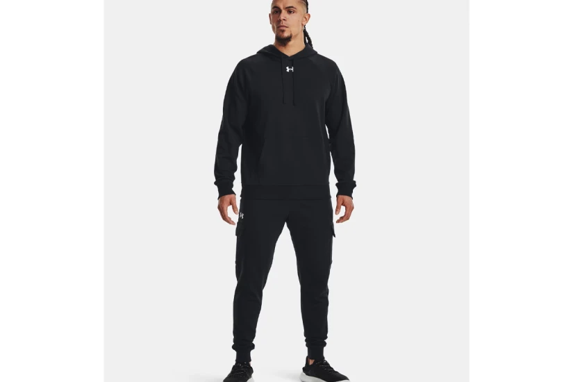 Under Armour Rival Fleece Ανδρικό Φούτερ με Κουκούλα Μαύρο