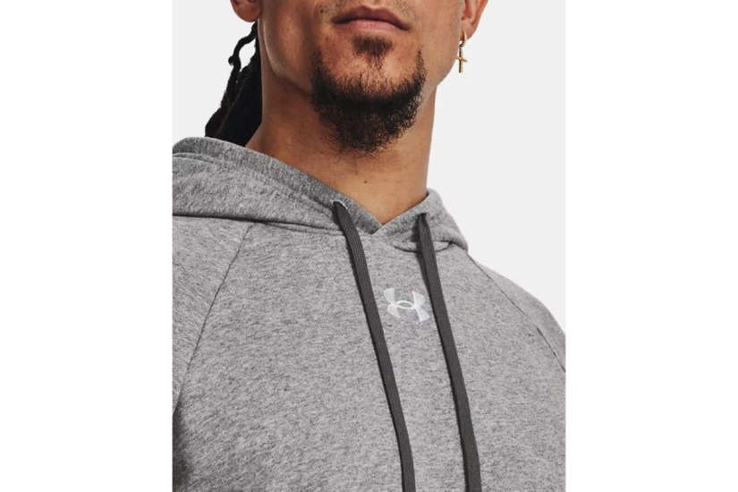 Under Armour Rival Fleece Ανδρικό Φούτερ με Κουκούλα Γκρι