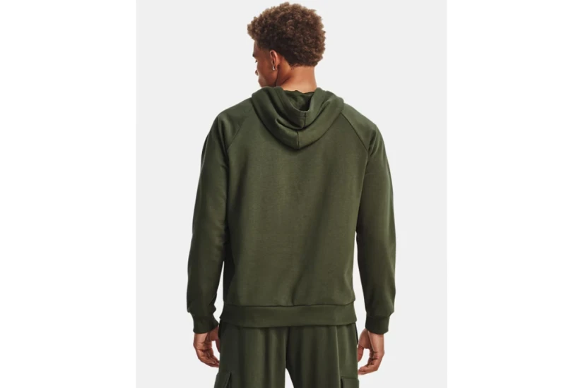 Under Armour Rival Fleece Ανδρικό Φούτερ με Κουκούλα Χακί