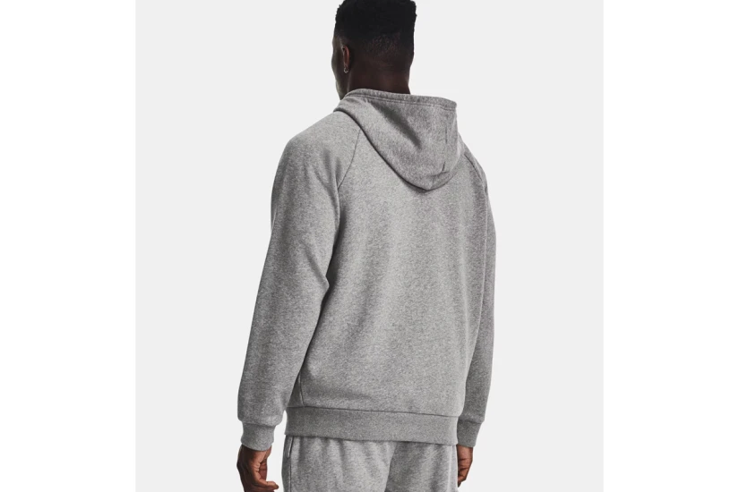Under Armour Rival Fleece Ανδρική Βαμβακερή Ζακέτα με Κουκούλα Γκρι