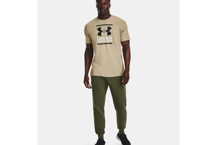 Under Armour Rival Fleece Ανδρικό Παντελόνι Φόρμας Χακί