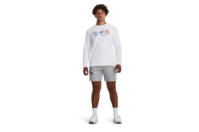 Under Armour Unstoppable Fleece Σορτς Γκρι