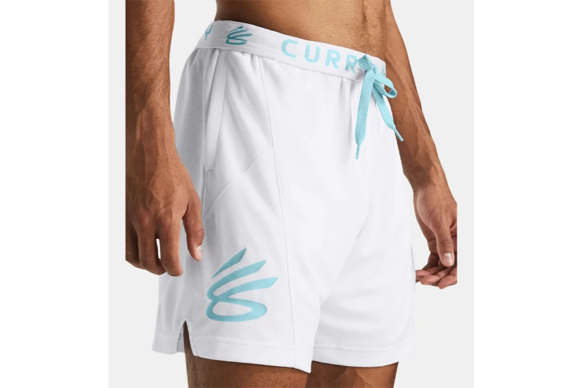 Under Armour Curry Splash Ανδρική Μπασκετική Βερμούδα Λευκή