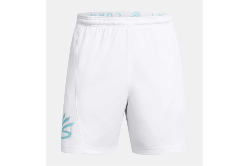 Under Armour Curry Splash Ανδρική Μπασκετική Βερμούδα Λευκή