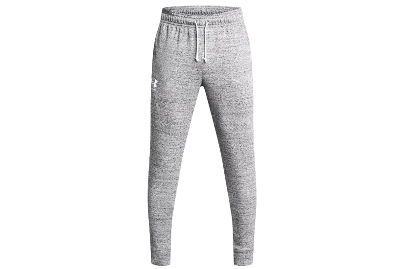 Under Armour Rival Terry Ανδρικό Παντελόνι Φόρμας Γκρι