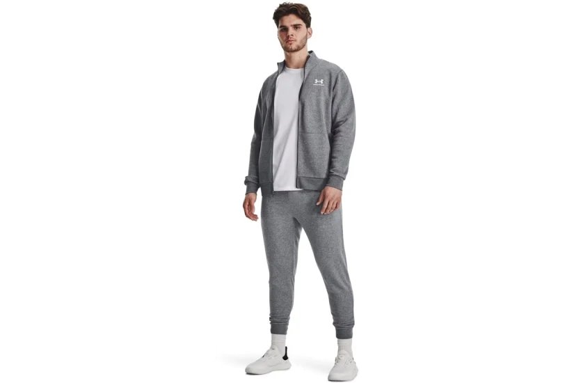 Under Armour Essential Flc Track Ζακέτα Χωρίς Κουκούλα Ανδρική