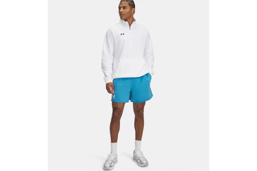 Under Armour Rival Terry Ανδρικό Σορτς Γαλάζιο