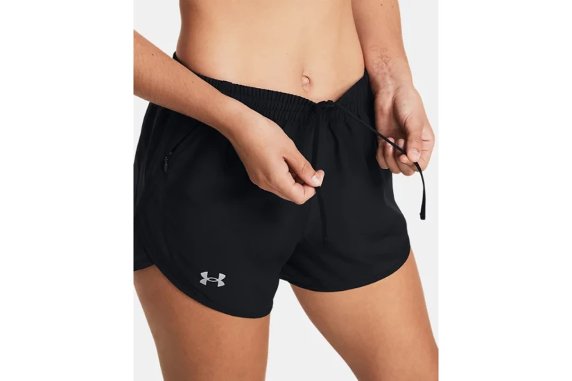 Under Armour UA Fly By 3 Γυναικείο Αθλητικό Σορτς Μαύρο