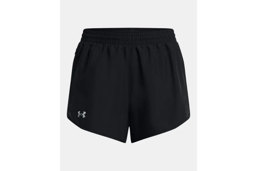 Under Armour UA Fly By 3 Γυναικείο Αθλητικό Σορτς Μαύρο
