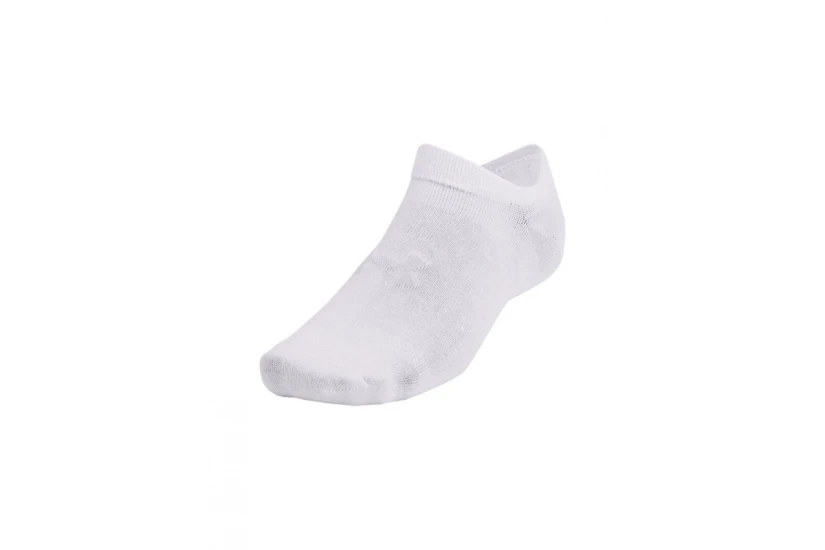 Under Armour Essential Lightweight Κοντές Kάλτσες Λευκές 6 Ζευγάρια