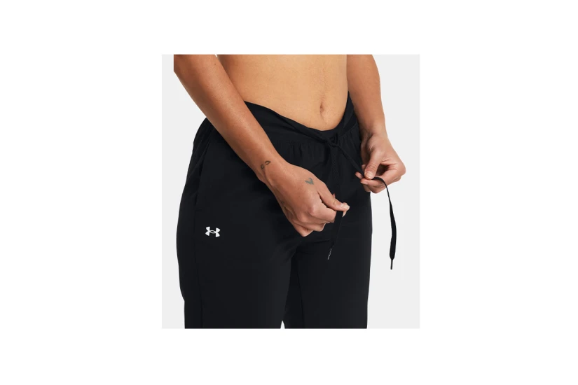 Under Armour Rival High-Rise Woven Γυναικείο Παντελόνι Φόρμας Μαύρο