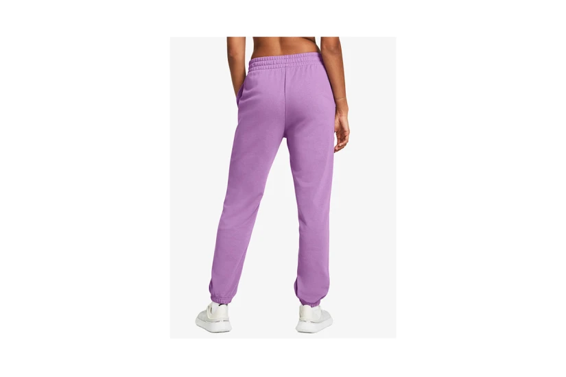 Under Armour Rival Terry Γυναικείο Παντελόνι Φόρμας Λιλά