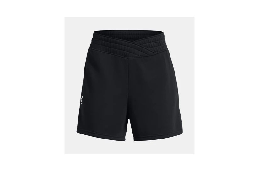 Under Armour Rival Terry Γυναικείο Αθλητικό Σορτς Μαύρο