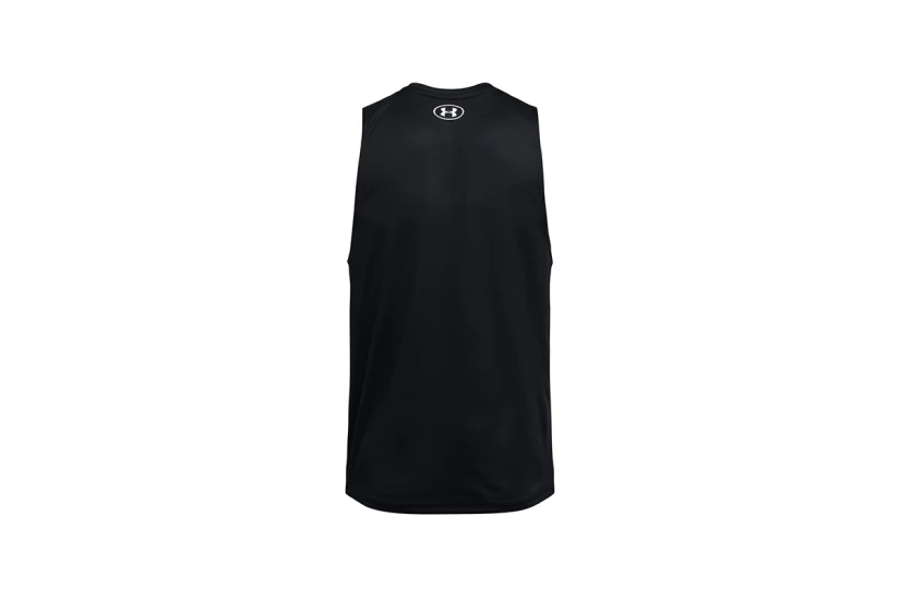 Under Armour Tech Tank Ανδρική Αμάνικη Μπλούζα Μαύρη