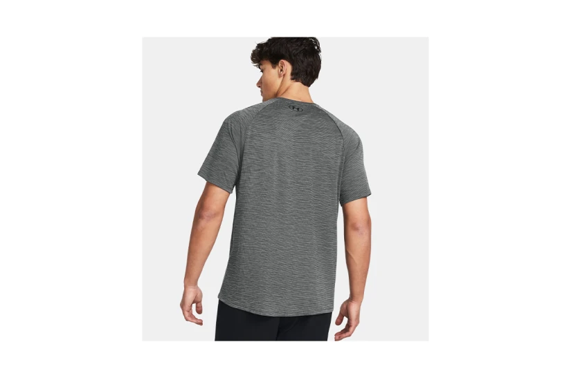 Under Armour Tech Textured Ανδρικό Κοντομάνικο T-Shirt Γκρι Σκούρο