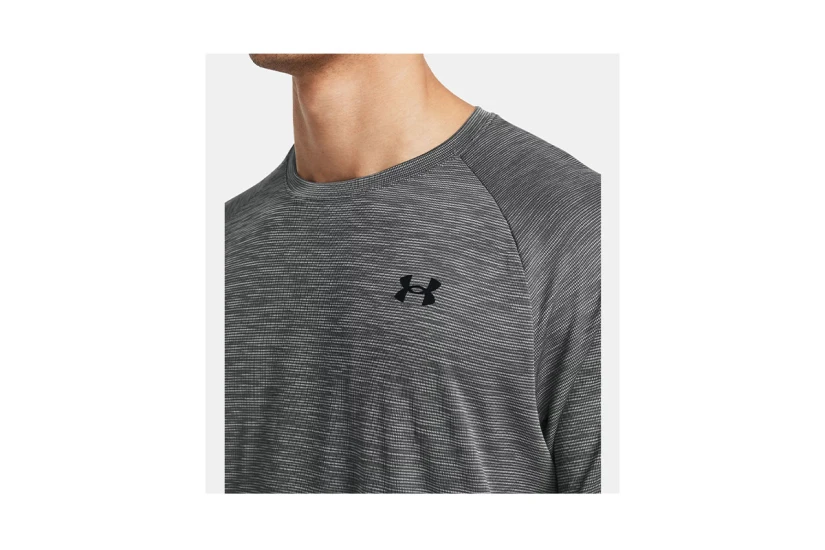 Under Armour Tech Textured Ανδρικό Κοντομάνικο T-Shirt Γκρι Σκούρο