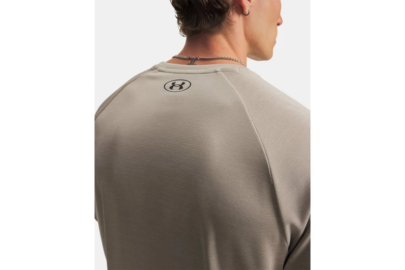 Under Armour Tech Textured Ανδρικό Κοντομάνικο T-Shirt Μπεζ, Μαύρο