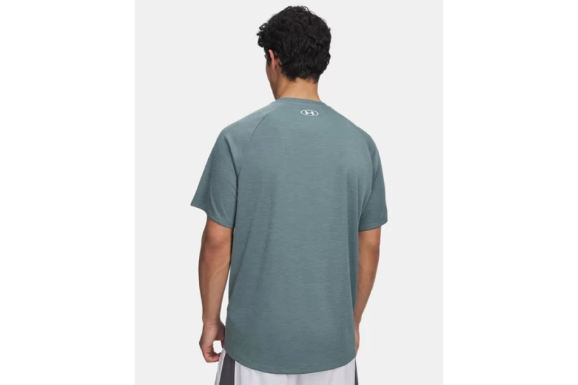 Under Armour Tech Textured Ανδρικό Κοντομάνικο T-Shirt Πετρόλ